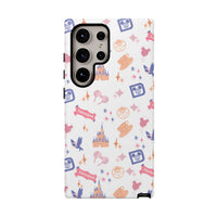 theme park fantasy land pattern phone case, fantasy magic duel layer tough phone case sparkle paperie house