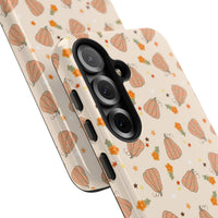 groovy pumpkin pattern phone case, autumn phone case for iPhone and Samsung, sparkle paperie house