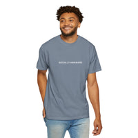 Mental Health Socially Awkward Unisex Garment-Dyed T-shirt