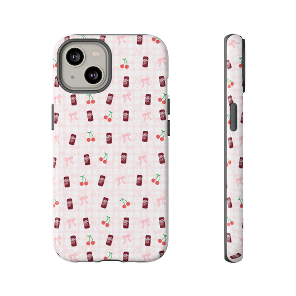 Cherry Fizz Coquette Pattern Tough Cases
