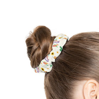 theme park enchanted garden festival pattern scrunchie, theme park flower and garden festival scrunchie sparkle paperie house