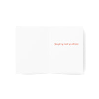 Dog Holding Heart Balloons Valentine's Day Card Set of 1