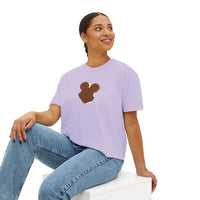 theme park women boxy shirt mouse shaped ice cream sandwich, sparkle paperie house