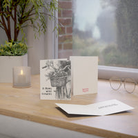 color in bike with basket fill with floral mothers day card, happy mothers day card sparkle paperie house