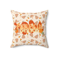 Groovy pumpkin pattern pillow, autumn pattern double sided printed pillow, sparkle paperie house