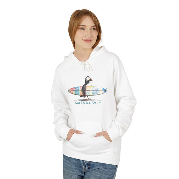 Catch A Puffin Wave Unisex Midweight Softstyle Fleece Hoodie