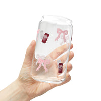 cherry fizz coquette glass tumbler, pepper soda coquette tumbler sparkle paperie house