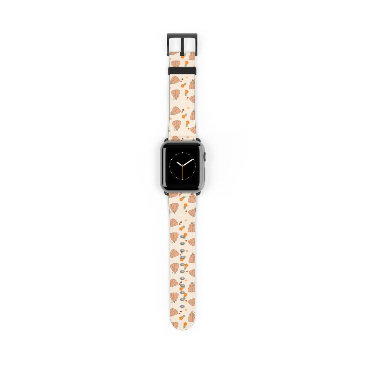 Groovy pumpkin pattern iPhone watch band, autumn pattern iPhone watch band sparkle paperie house