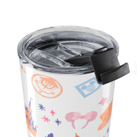 theme park fantasy land tumbler, fantasy magic pattern 20oz tumbler sparkle paperie house