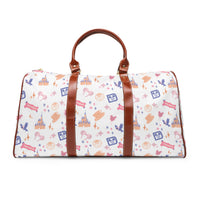 theme park fantasy land travel duffel bag, fantasy magic pattern travel weekend bag, waterproof canvas sparkle paperie house
