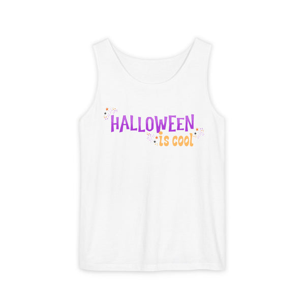 Halloween Is Cool Unisex Garment-Dyed Tank Top