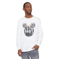 long sleeve mickey disco ball shirt