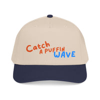 catch a puffin wave baseball cap, surfer baseball hat sparkle paperie house