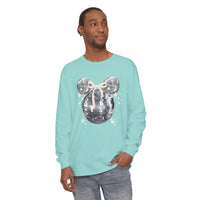 long sleeve mickey disco ball shirt