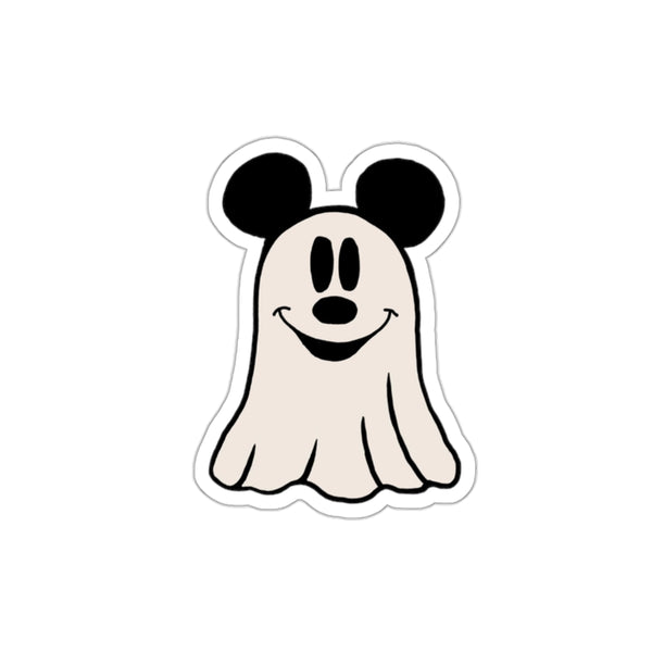 Mouse Shaped Ghost Halloween Die-Cut Stickers
