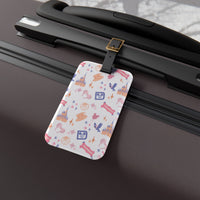 theme park fantasy land pattern luggage tag, fantasy magic pattern acrylic luggage tag sparkle paperie house