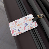 theme park fantasy land pattern luggage tag, fantasy magic pattern acrylic luggage tag sparkle paperie house