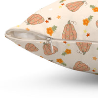 Groovy pumpkin pattern pillow, autumn pattern double sided printed pillow, sparkle paperie house