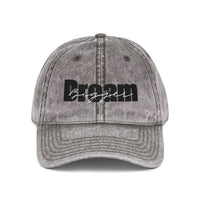 Motivational Black Dream Bigger Embroidery Vintage Cap
