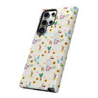 theme park flower and garden festival pattern tough phone case, sparkle paperie house