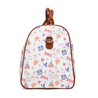 theme park fantasy land travel duffel bag, fantasy magic pattern travel weekend bag, waterproof canvas sparkle paperie house