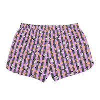 Boo Too You Halloween Pattern Women Casual Shorts, sparkle paperie house
