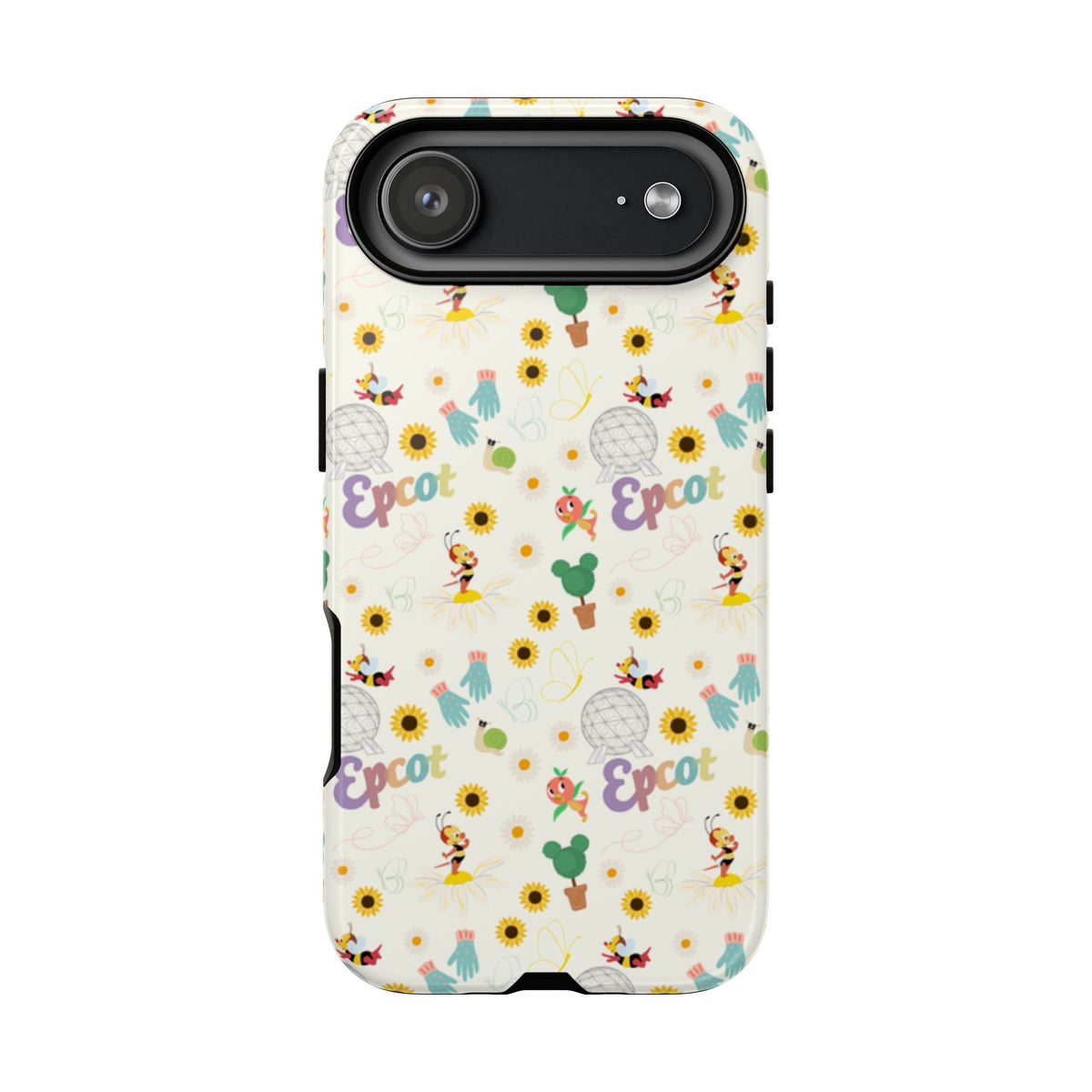 theme park flower and garden festival pattern tough phone case, sparkle paperie house