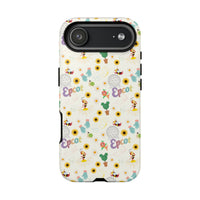 theme park flower and garden festival pattern tough phone case, sparkle paperie house