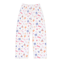 theme park fantasy land pattern pajama pants, fantasy magic pattern women pajama pants sparkle paperie house