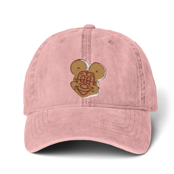 Boardwalk Sweets Embroidery Mouse Shaped Ice Cream Sandwich Women's Pigment-Dyed Cap with Fashion Undervisor