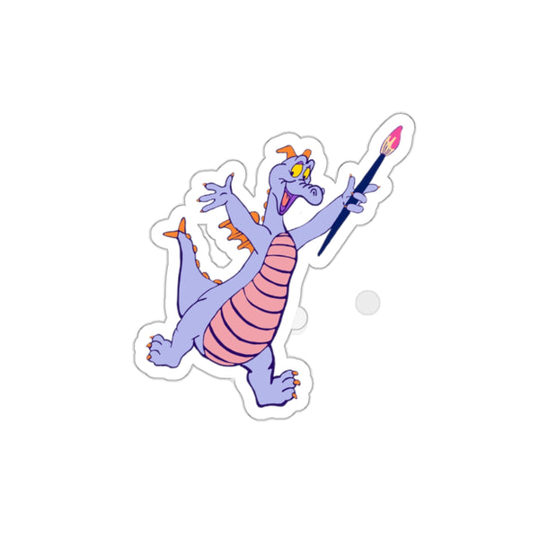Theme Park Figment Painting Die-Cut Stickers