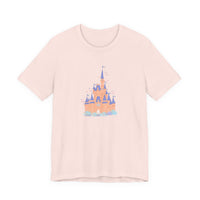theme park fantasy land cindy castle t-shirt, fantasy magic pastel castle t-shirt sparkle paperie house