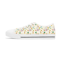 theme park flower and garden festival pattern women's low top sneakers sparkle paperie house