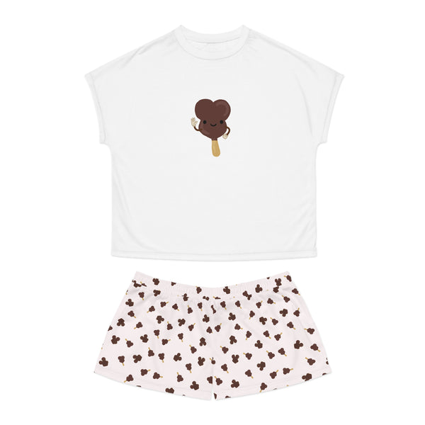 Boardwalk Sweets Mouse Shaped Ice Cream Women's Short Pajama Set