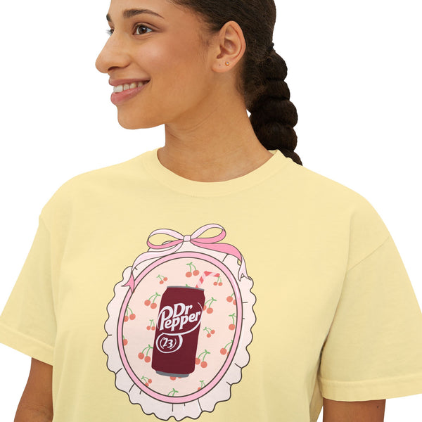 Cherry Fizz Coquette Women's Boxy Tee