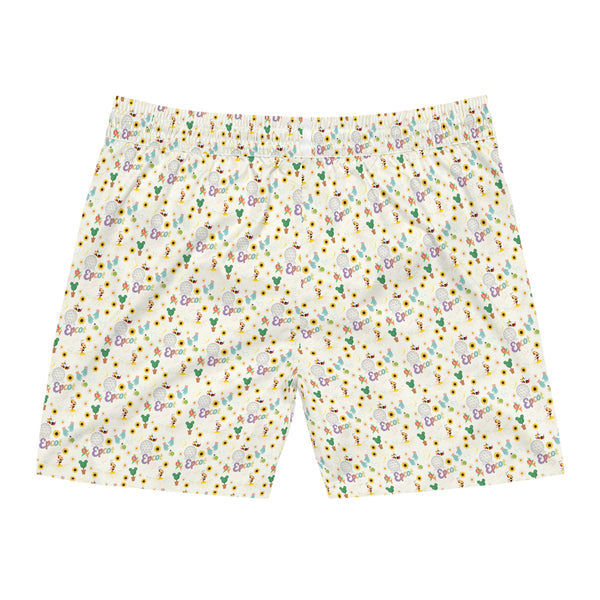 Enchanted Garden Festival Pattern Men's Mid-Length Swim Shorts