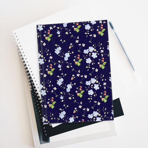 Midnight Strawberry Garden Pattern Journal