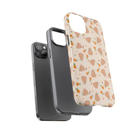 groovy pumpkin pattern phone case, autumn phone case for iPhone and Samsung, sparkle paperie house