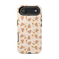 groovy pumpkin pattern phone case, autumn phone case for iPhone and Samsung, sparkle paperie house