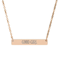romance reader necklace "Good Girl", sparkle paperie house romance reader necklace