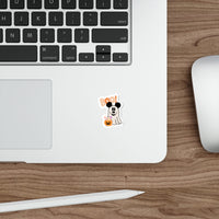 Boo too you halloween mouse ghost vinyl die cut sticker, sparkle paperie house