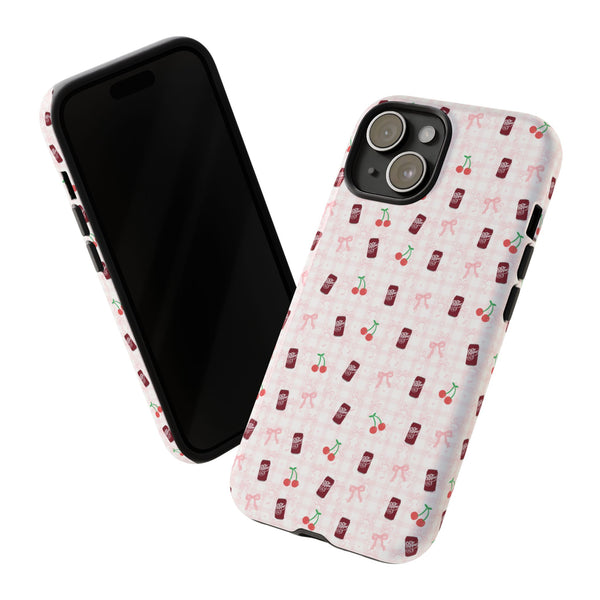 Cherry Fizz Coquette Pattern Tough Cases