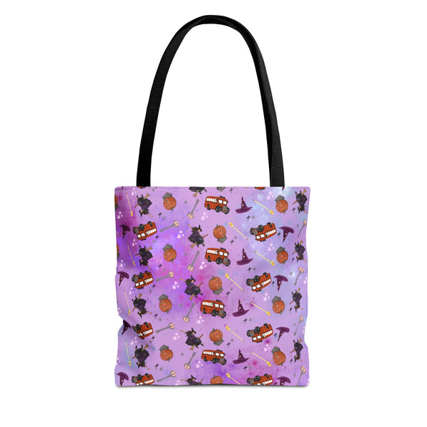 Halloween Town Pattern Tote Bag