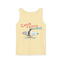catch a puffin wave surfer tank top, puffin surfing tank top sparkle paperie house