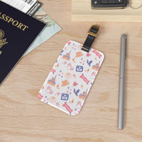 theme park fantasy land pattern luggage tag, fantasy magic pattern acrylic luggage tag sparkle paperie house