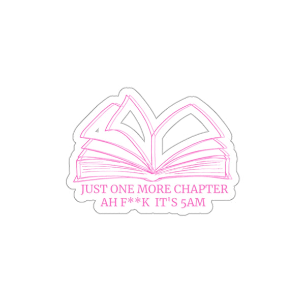 Romance Reader Staying Up Late Reader Die-Cut Stickers