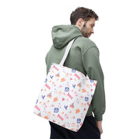 theme park fantasy land pattern tote bag, fantasy magic pattern 16x16 tote bag sparkle paperie house