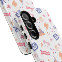 theme park fantasy land pattern phone case, fantasy magic duel layer tough phone case sparkle paperie house