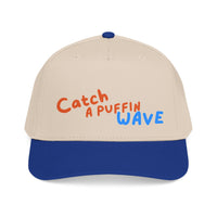 catch a puffin wave baseball cap, surfer baseball hat sparkle paperie house