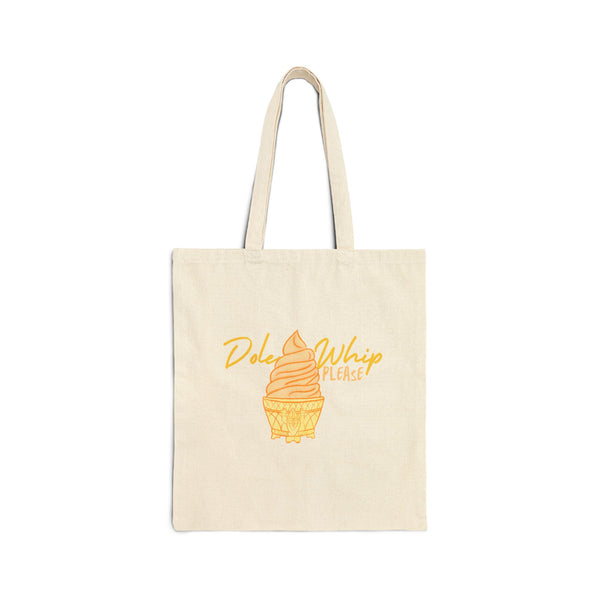 Pineapple Whip Please Cotton Canvas Tote Bag 15 x 16